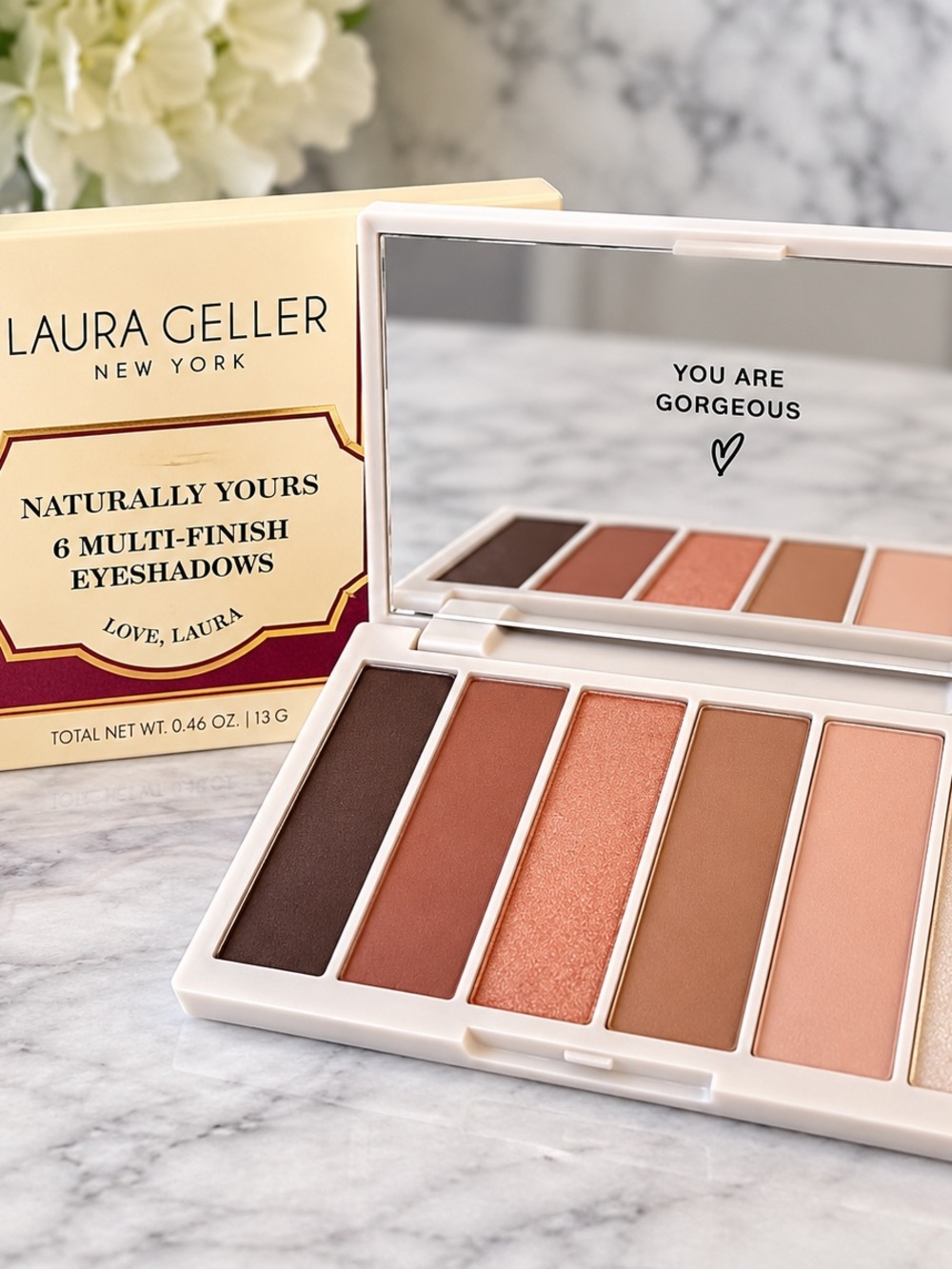 Laura Geller Neutral Matte & Shimmer Eyeshadow Palette - Warm Neutrals